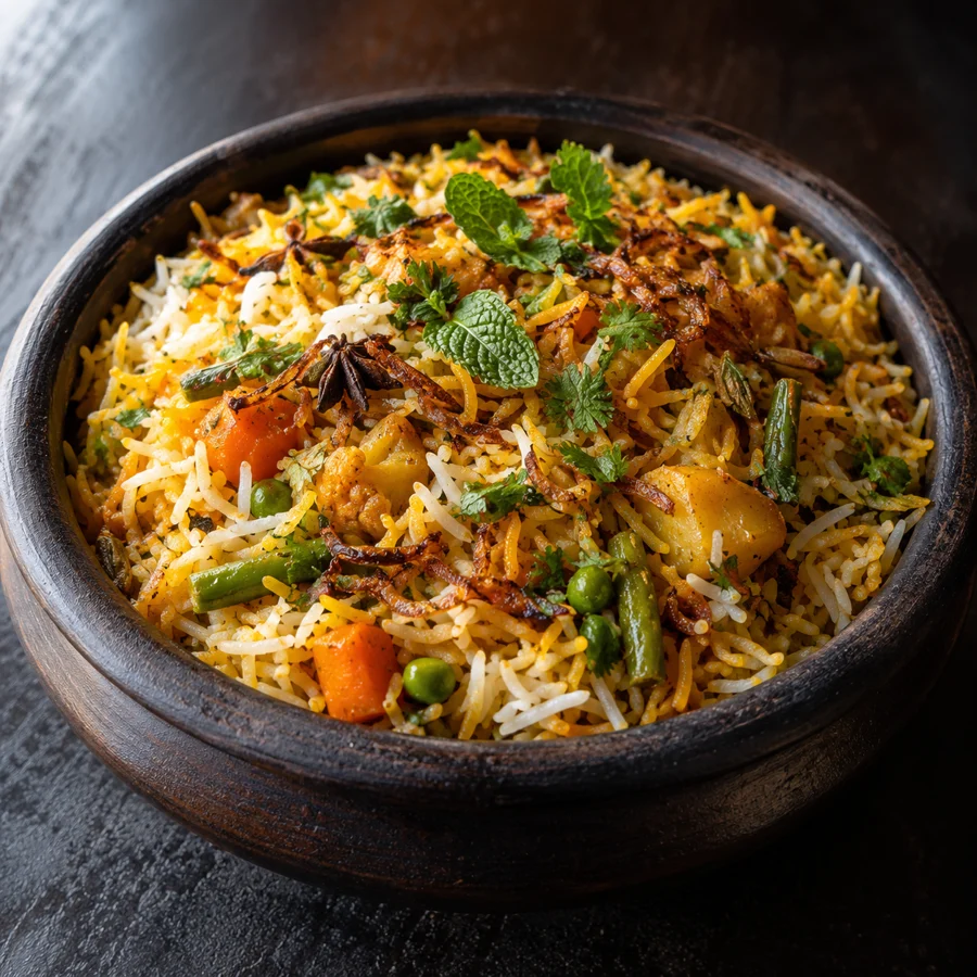Vegetable Dum Biryani