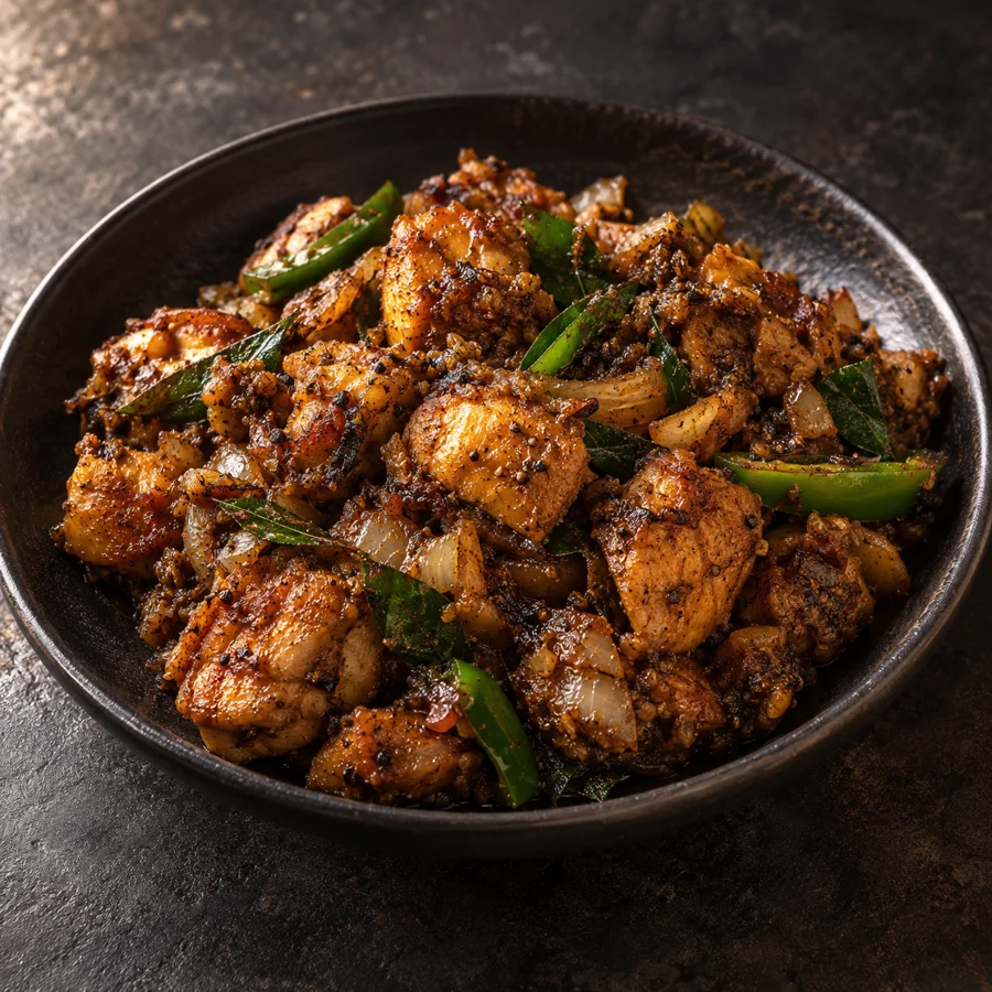 Chicken Pepper Masala (Dry)
