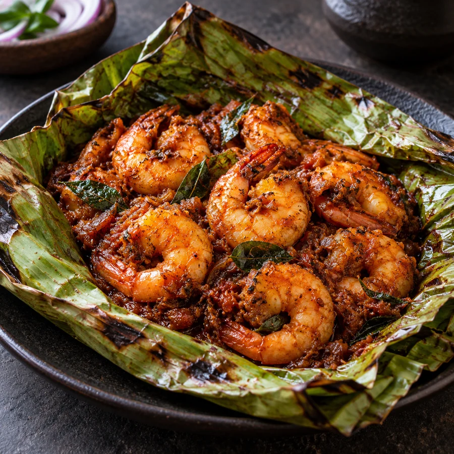 Prawn Pollichathu