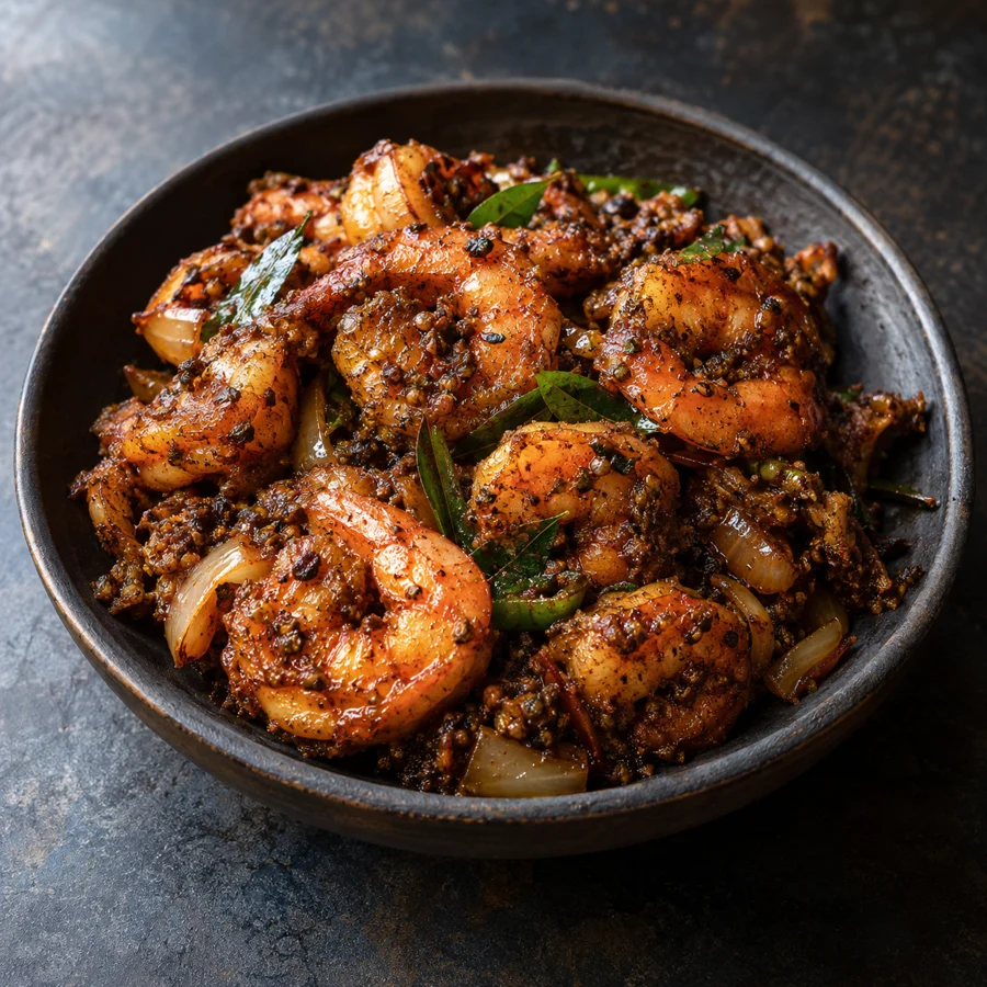 Prawn Pepper Masala (Dry)