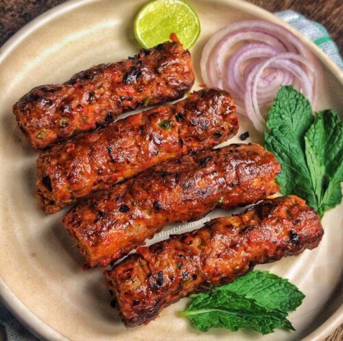 Gilafi Seekh kabab