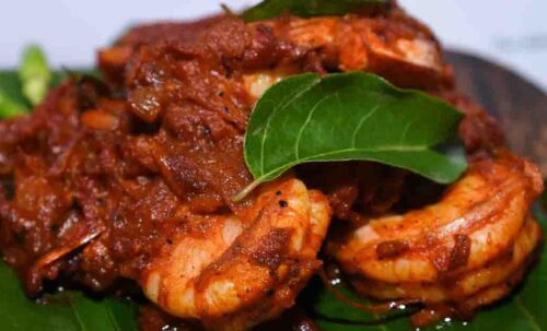 Kerala style prawn Roast KERALI RESTAURANT & BAR