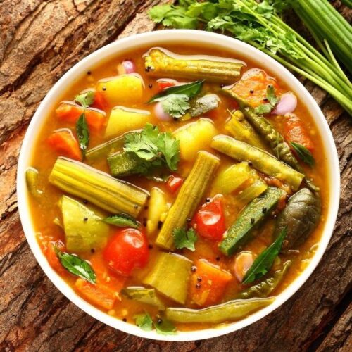 Lentil and vegetable curry- sambar from Indian recipes. KERALI RESTAURANT & BAR KERALI RESTAURANT & BAR