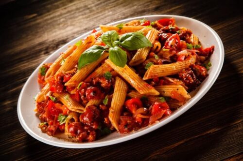 red sauce pasta non veg