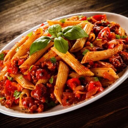 red sauce pasta non veg