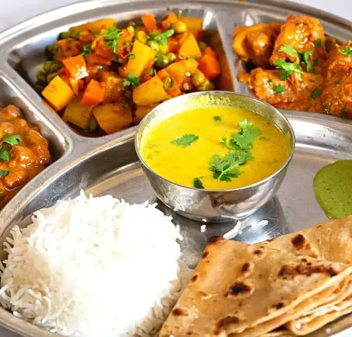 South-indian-chiken-thali